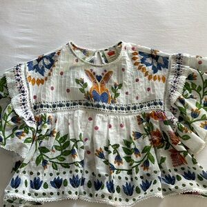 Farm rio size small multicolor float top.